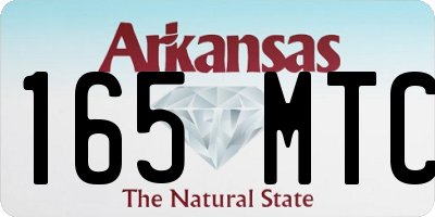 AR license plate 165MTC