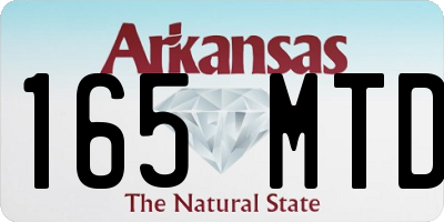 AR license plate 165MTD