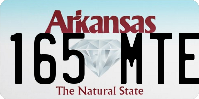 AR license plate 165MTE