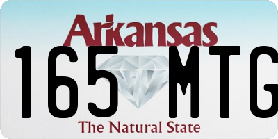 AR license plate 165MTG