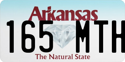 AR license plate 165MTH