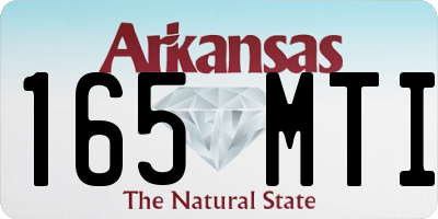 AR license plate 165MTI