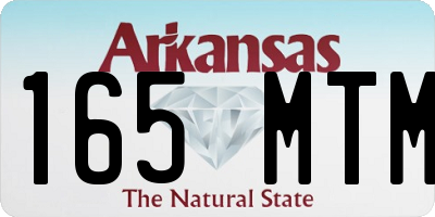 AR license plate 165MTM