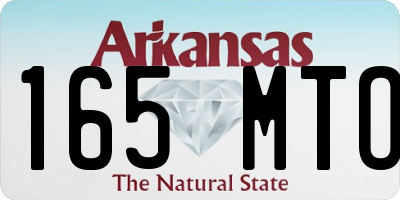 AR license plate 165MTO