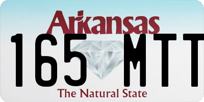 AR license plate 165MTT