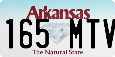 AR license plate 165MTV