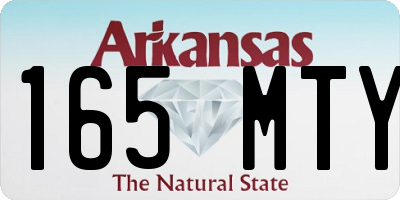AR license plate 165MTY