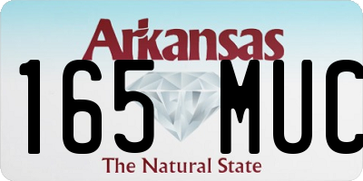 AR license plate 165MUC