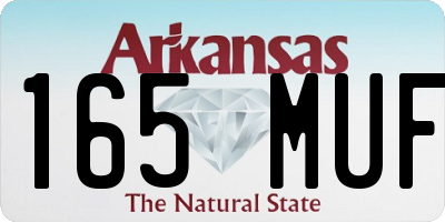 AR license plate 165MUF