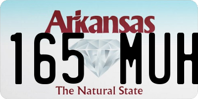 AR license plate 165MUH