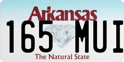 AR license plate 165MUI