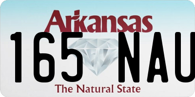 AR license plate 165NAU