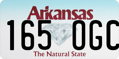 AR license plate 165OGC