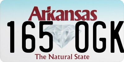 AR license plate 165OGK