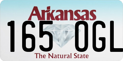AR license plate 165OGL