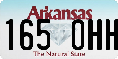AR license plate 165OHH