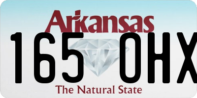 AR license plate 165OHX