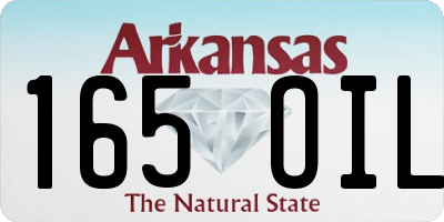 AR license plate 165OIL