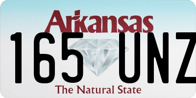 AR license plate 165UNZ