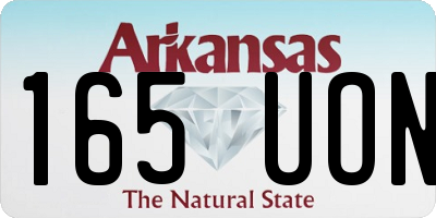 AR license plate 165UON