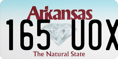 AR license plate 165UOX