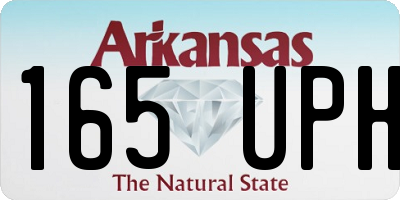 AR license plate 165UPH
