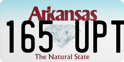 AR license plate 165UPT