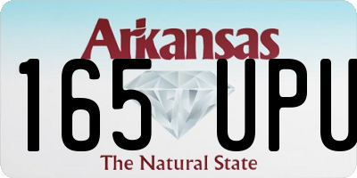 AR license plate 165UPU