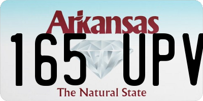 AR license plate 165UPV