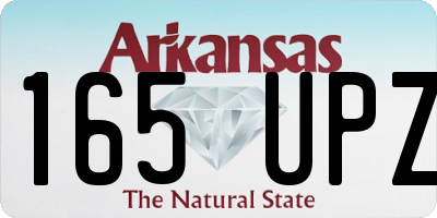 AR license plate 165UPZ