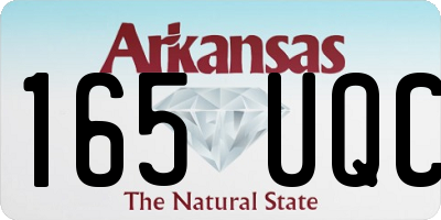 AR license plate 165UQC