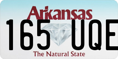 AR license plate 165UQE