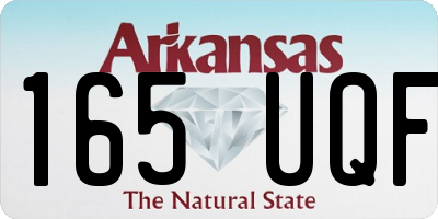 AR license plate 165UQF