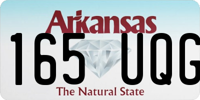 AR license plate 165UQG