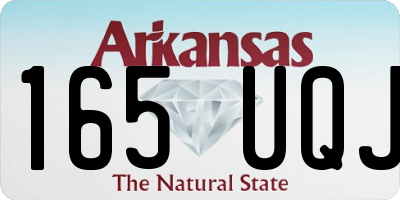 AR license plate 165UQJ