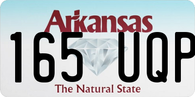 AR license plate 165UQP