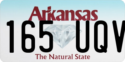 AR license plate 165UQV