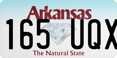 AR license plate 165UQX