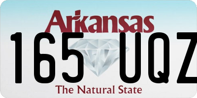 AR license plate 165UQZ