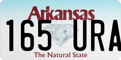 AR license plate 165URA