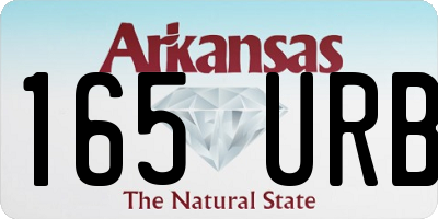 AR license plate 165URB