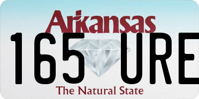 AR license plate 165URE