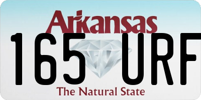 AR license plate 165URF
