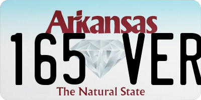 AR license plate 165VER