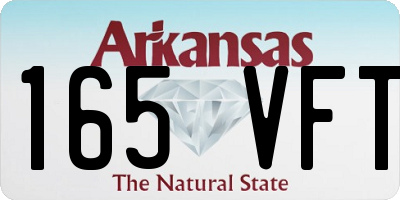 AR license plate 165VFT