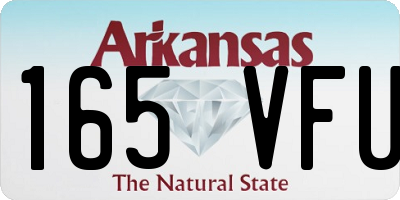 AR license plate 165VFU
