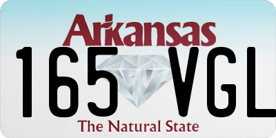 AR license plate 165VGL