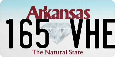 AR license plate 165VHE