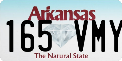 AR license plate 165VMY