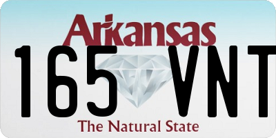 AR license plate 165VNT